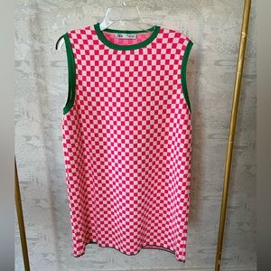 Zara checkered knit dress. Size Large.